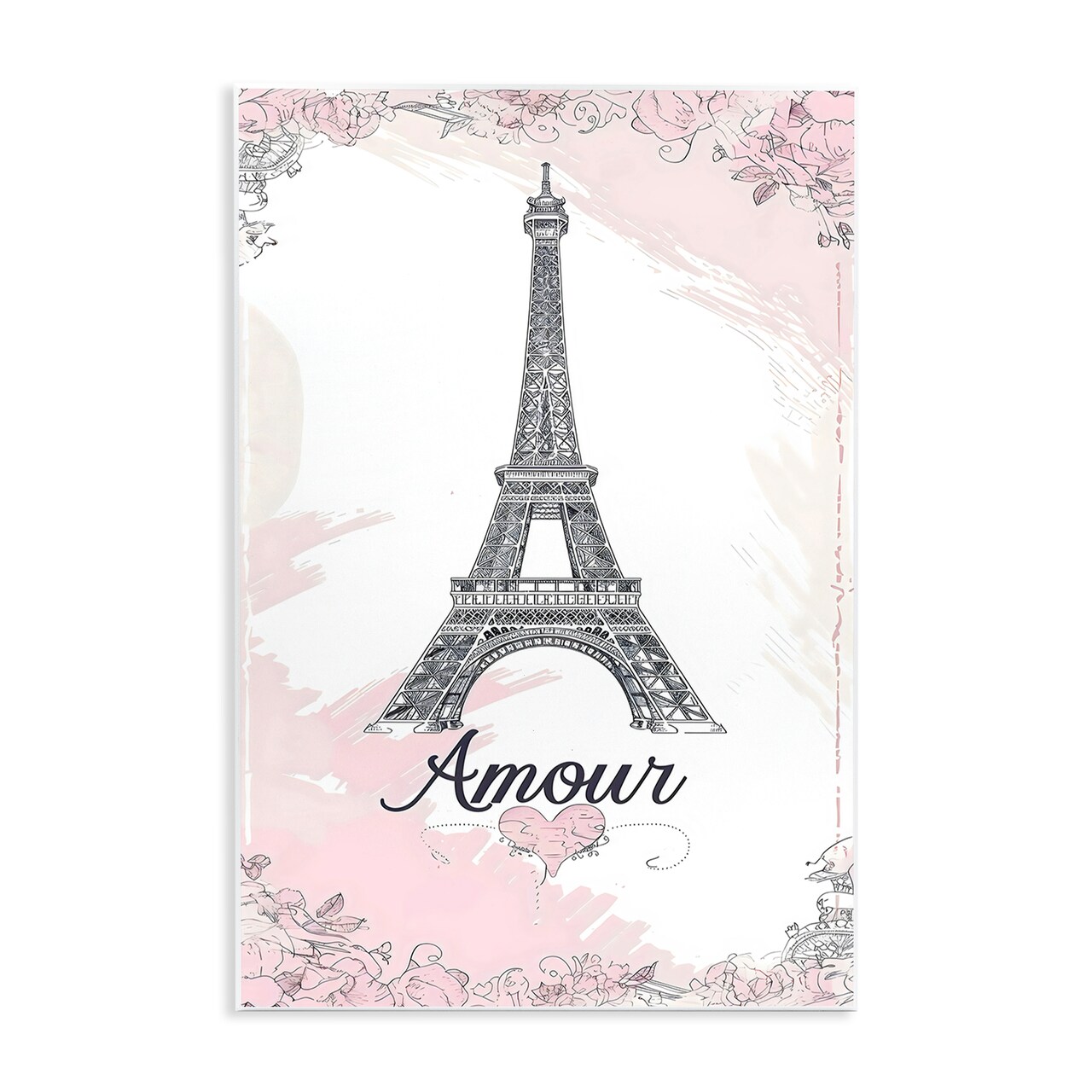 Stupell Industries Amour Vintage Eiffel Tower Wall Plaque, design by Creative Studio
